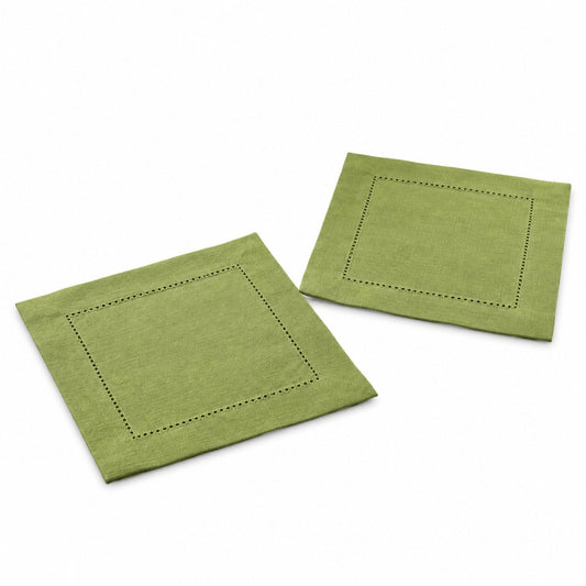 Sailorine Linen Cotton Hemstitch Napkin studio product photo