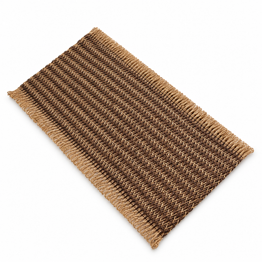 Sailorine Cotton Linen Fringe Edge Placemat studio product photo