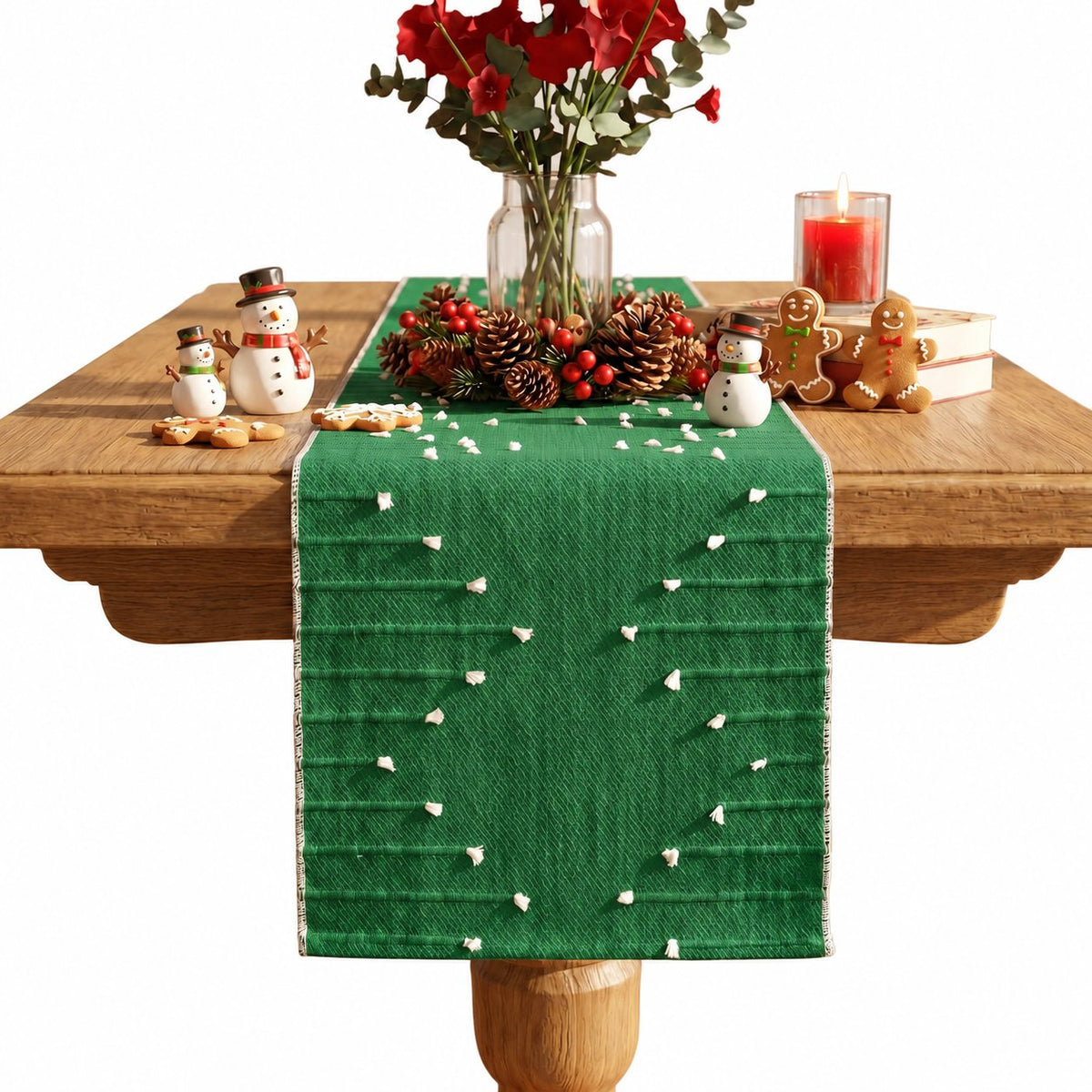 Sailorine Textured Cotton Blend Table Runner studio product photo
