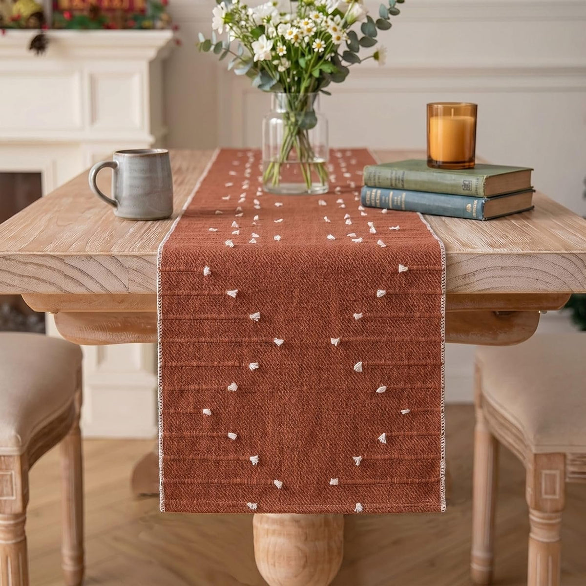 Sailorine Textured Cotton Blend Table Runner additional product photo
