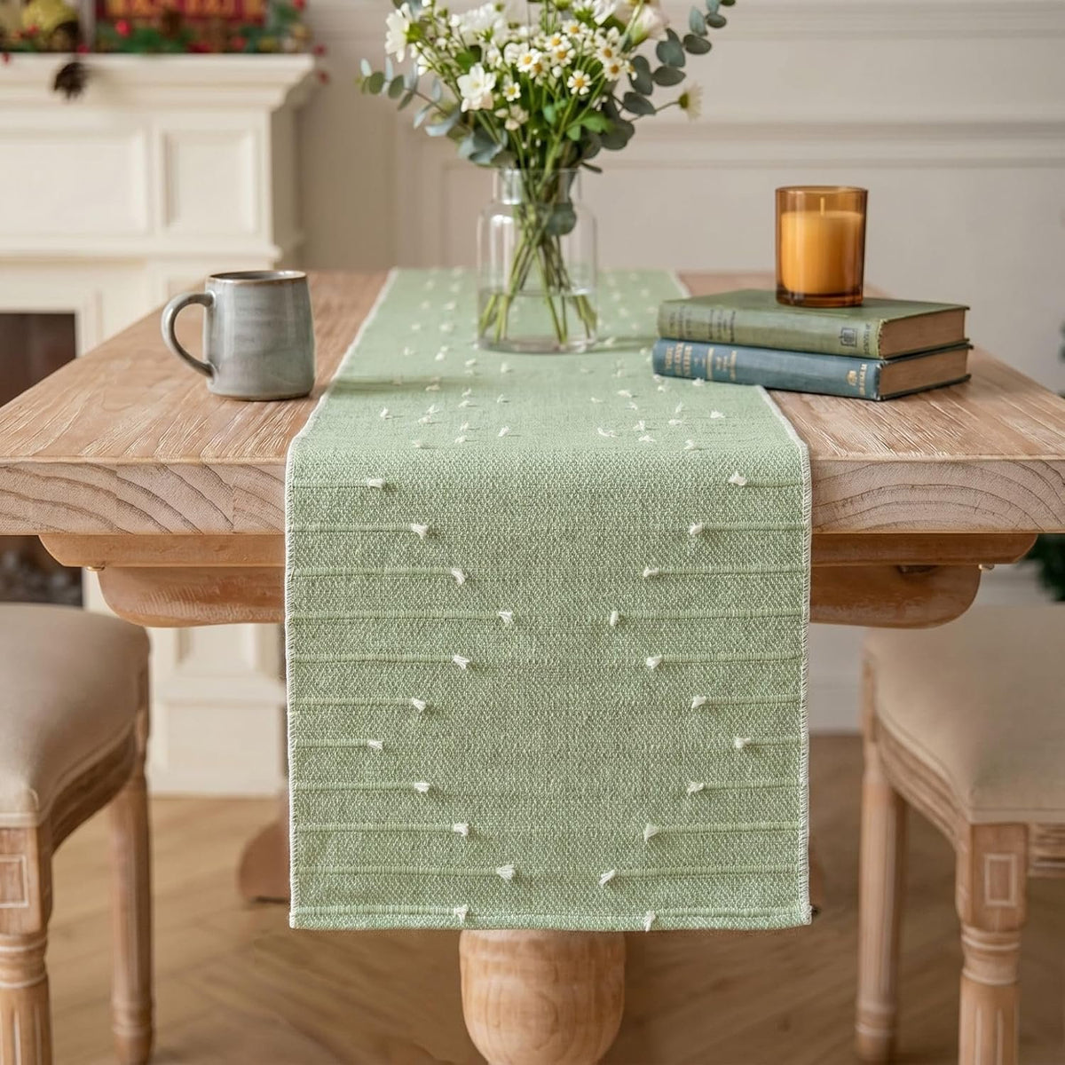 Sailorine Textured Cotton Blend Table Runner additional product photo