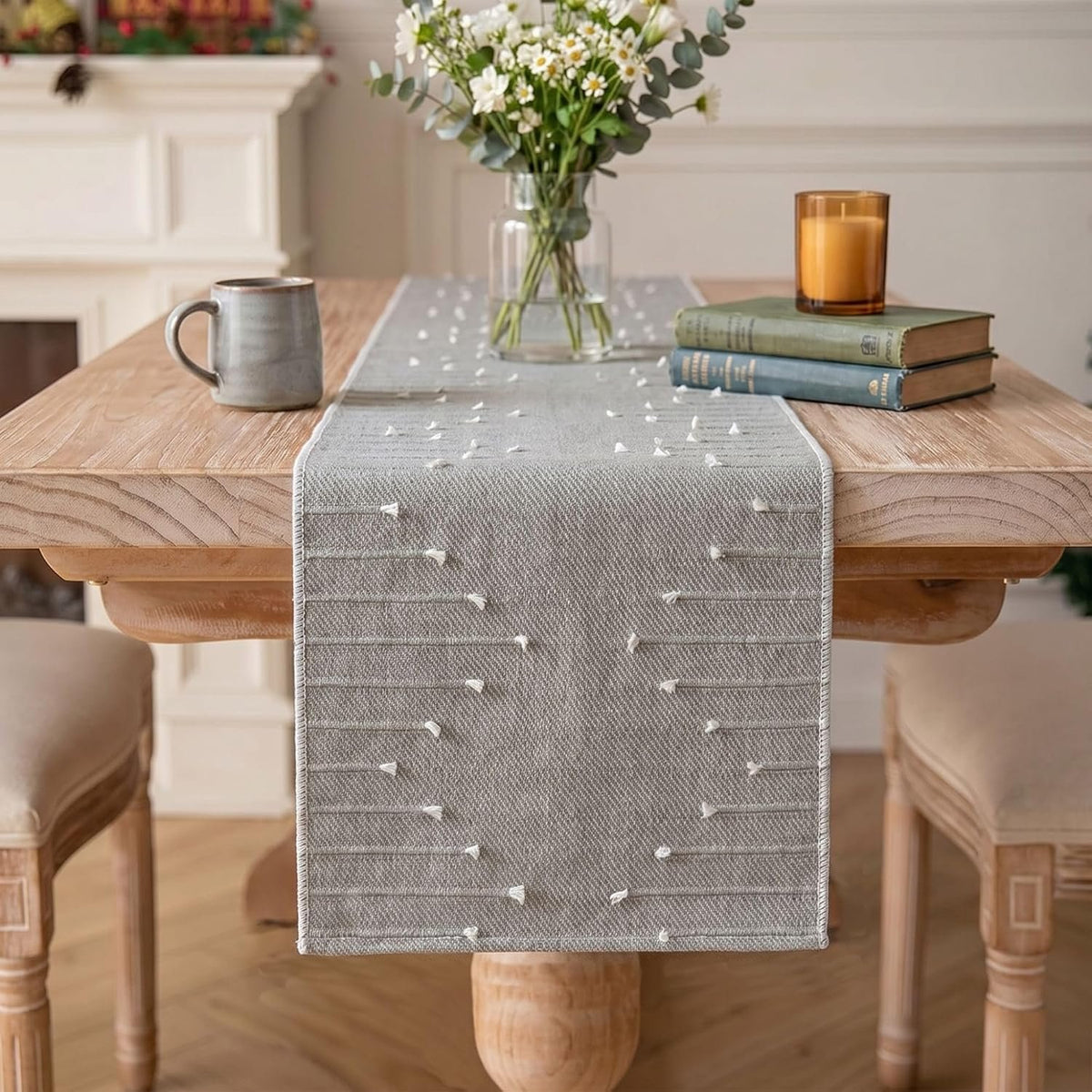 Sailorine Textured Cotton Blend Table Runner additional product photo