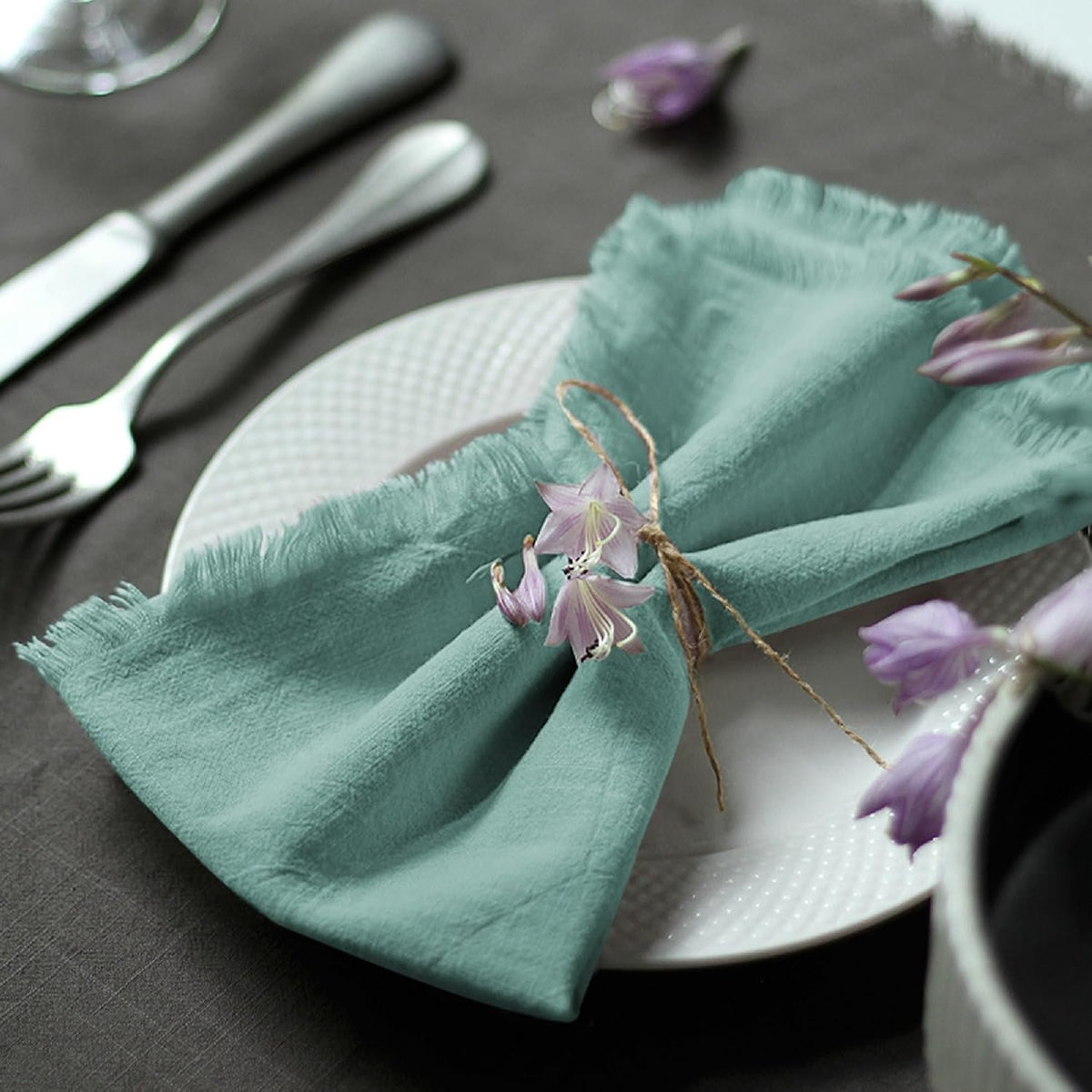 Sailorine Cotton Fringe Napkins additional product photo