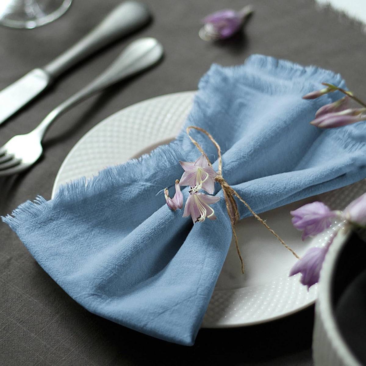 Sailorine Cotton Fringe Napkins additional product photo