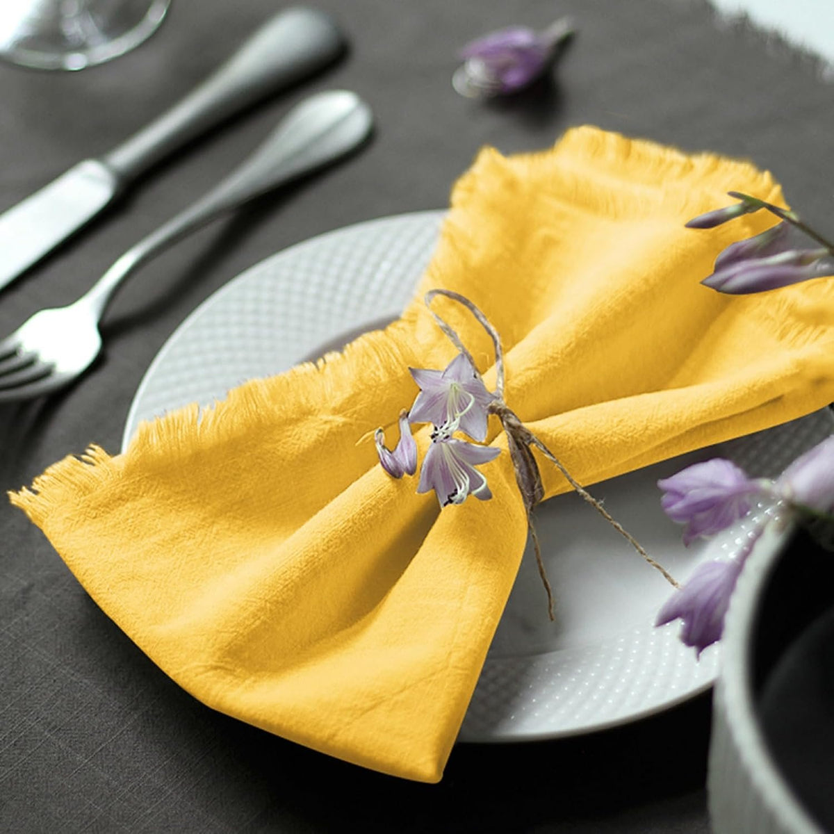 Sailorine Cotton Fringe Napkins additional product photo