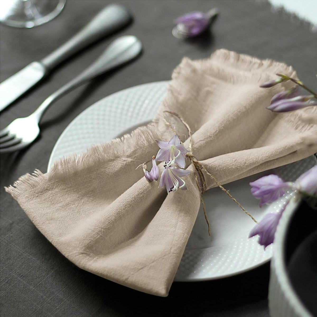 Sailorine Cotton Fringe Napkins additional product photo