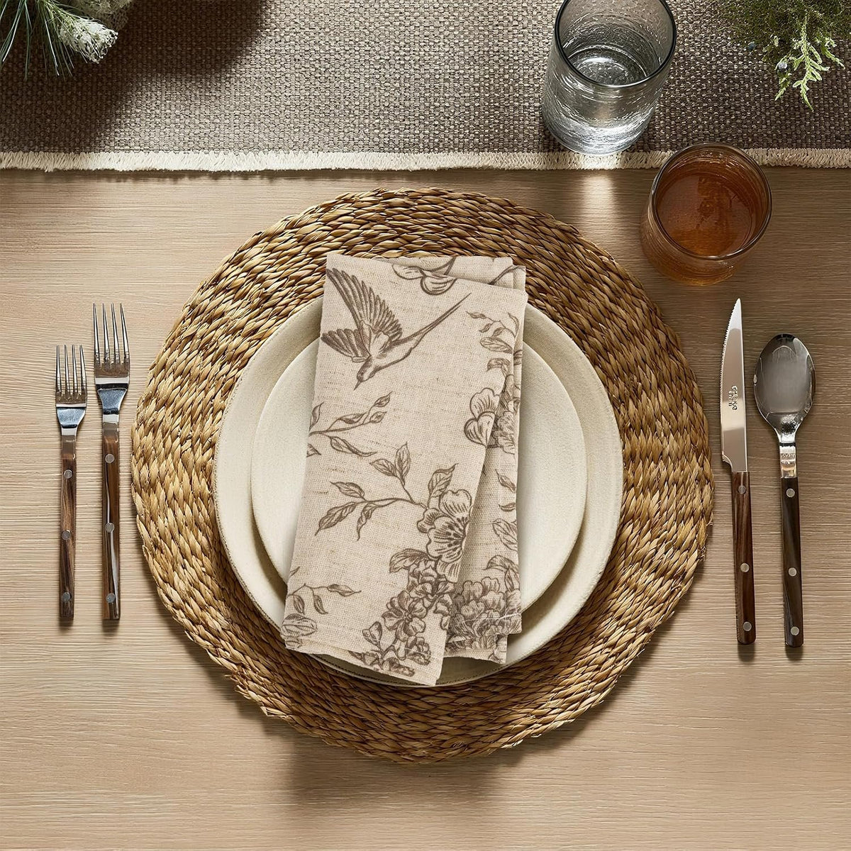 Sailorine Cotton Botanical Print Napkins additional product photo