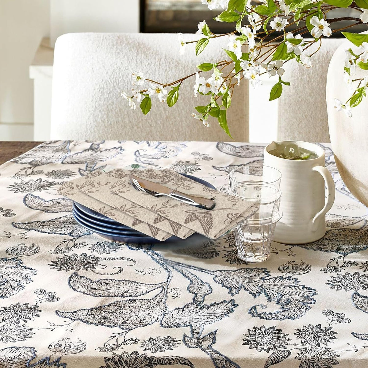 Sailorine Cotton Botanical Print Napkins additional product photo