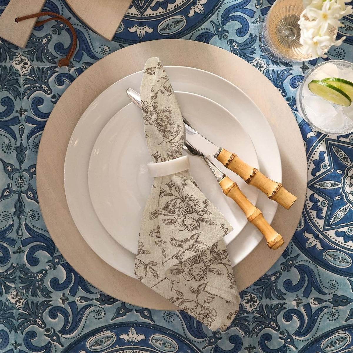 Sailorine Cotton Botanical Print Napkins additional product photo