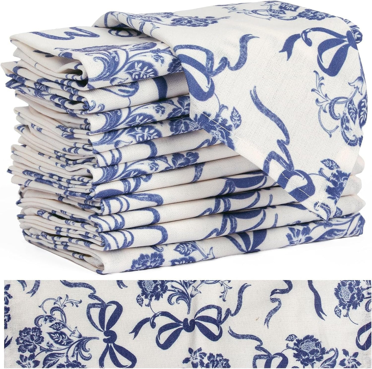 Sailorine Cotton Botanical Print Napkins additional product photo