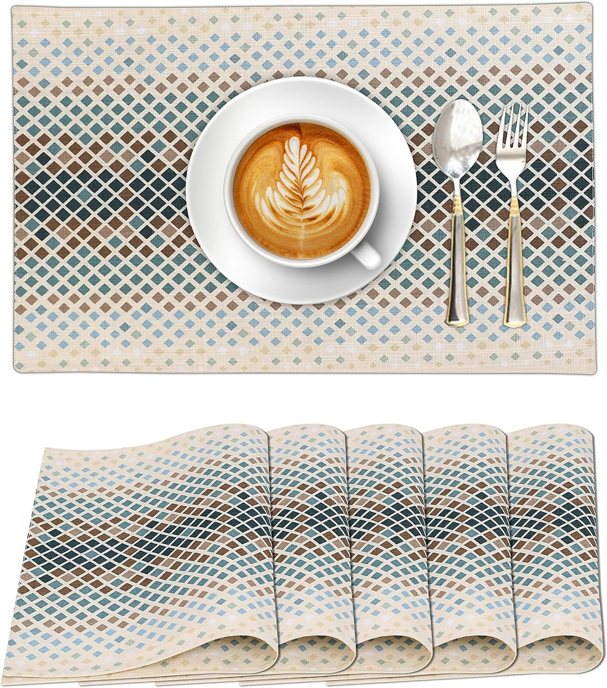 Sailorine Cotton Patterned Placemats studio product photo