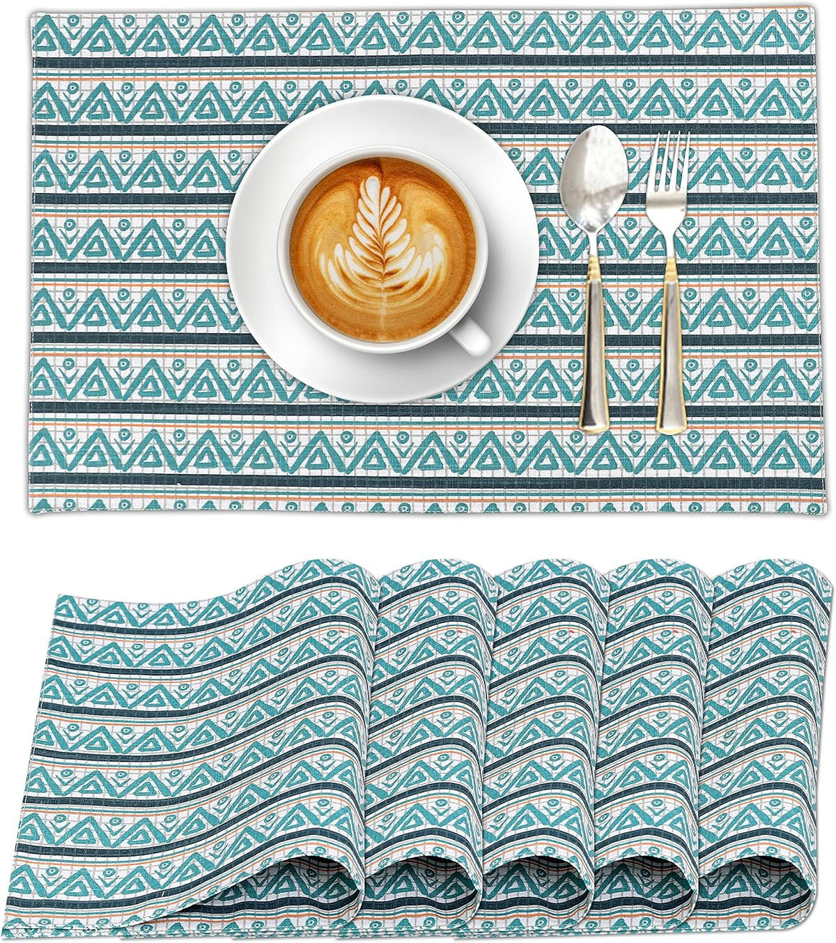 Sailorine Cotton Patterned Placemats additional product photo