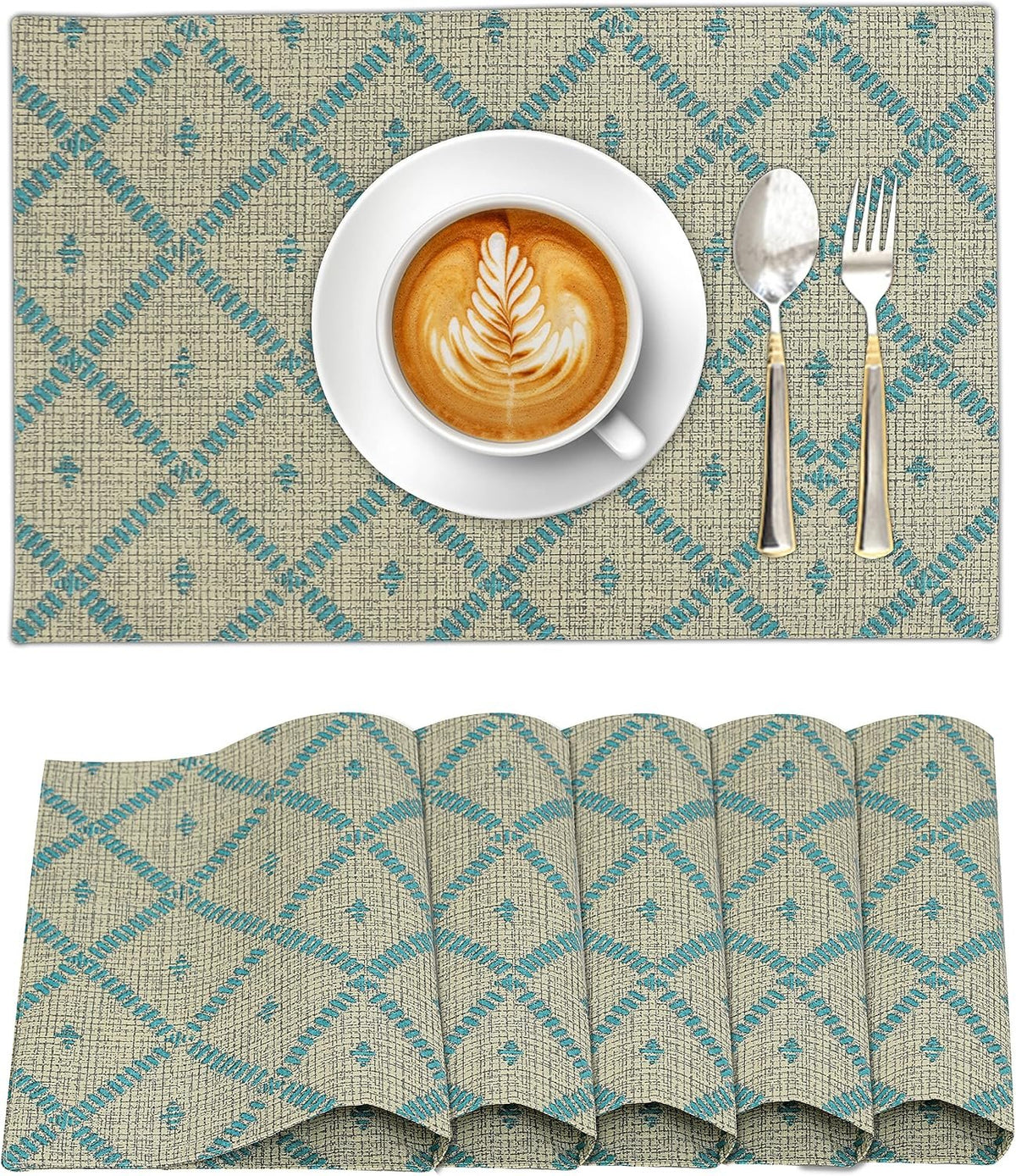 Sailorine Cotton Patterned Placemats additional product photo